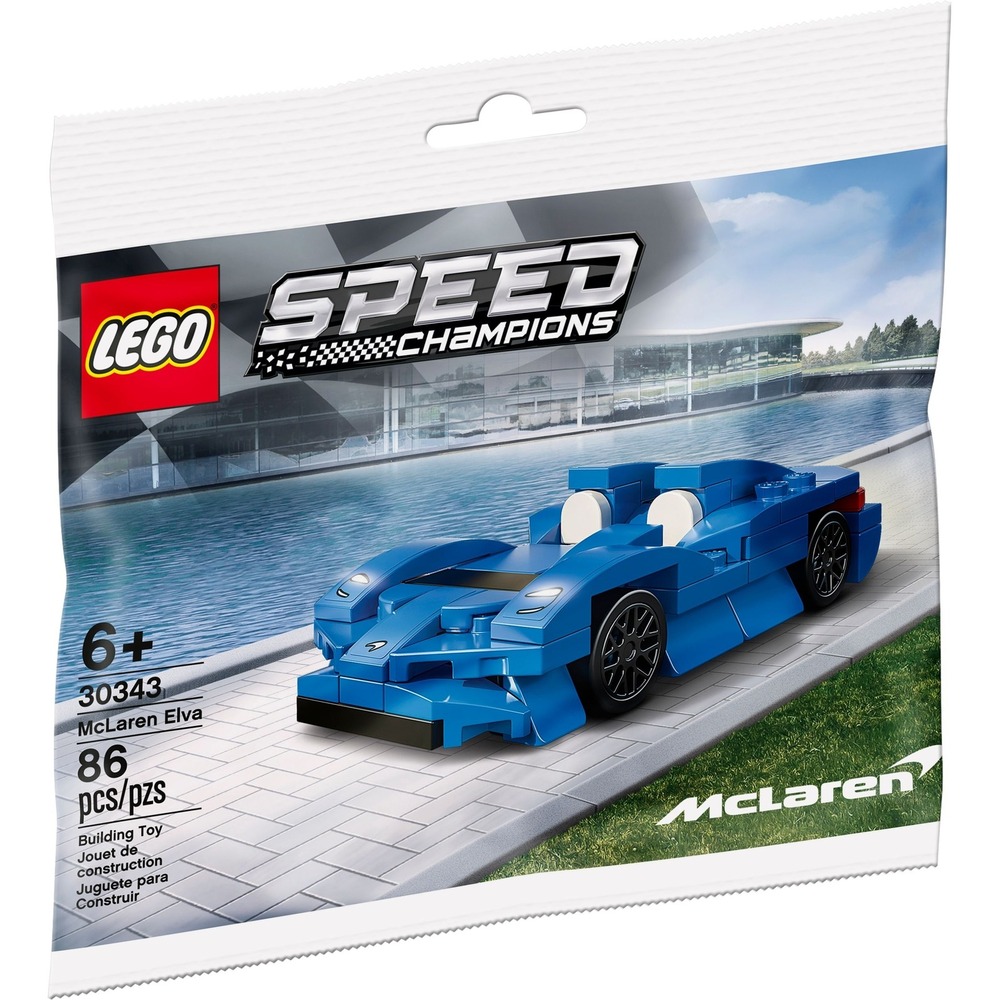 LEGO Speed Champions McLaren Elva 30343 Blue Supercar Polybag Set NEW Sealed